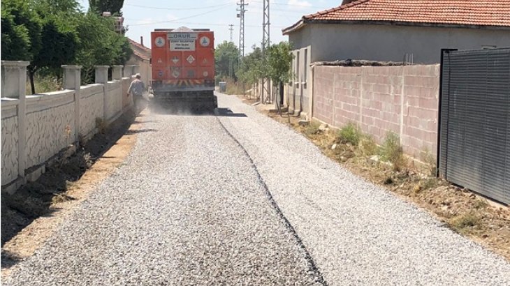 Fethiye Mahallesinde yol asfaltlaması bitti