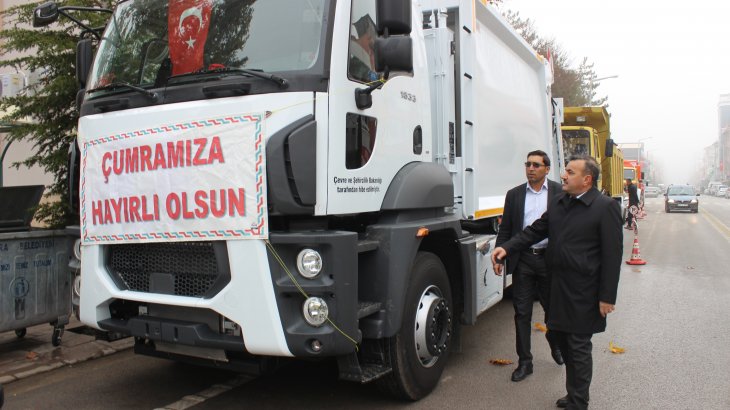 Yeni Çöp Kamyonu Aracı  Çumra  Belediyesi Araç Envanterine Girdi